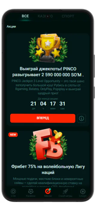 Pinco Bonuses