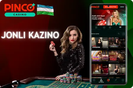 pinco uz jonli kazino professional krupyerlar